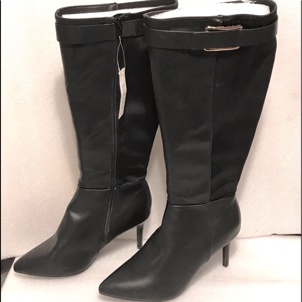 Comfort Brand Tall Wide-Calf Hi Heel Boots